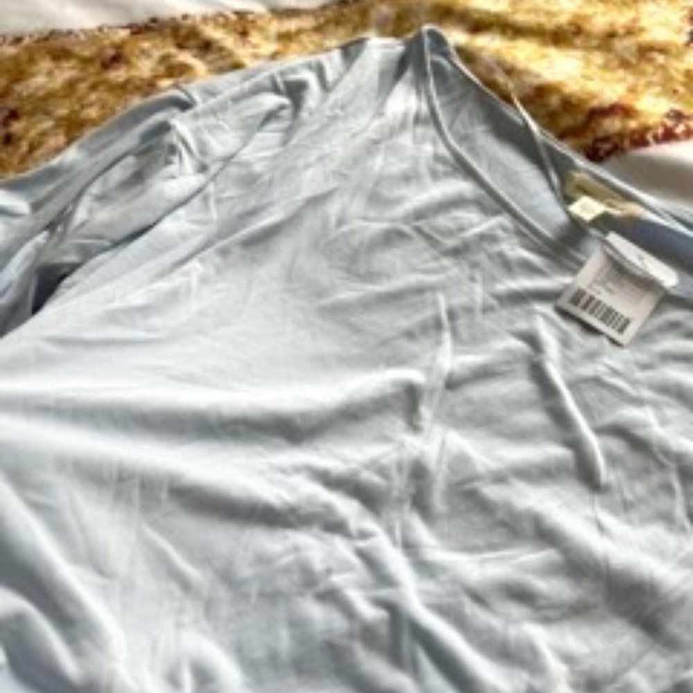 Silence + Noise Blue Blouse